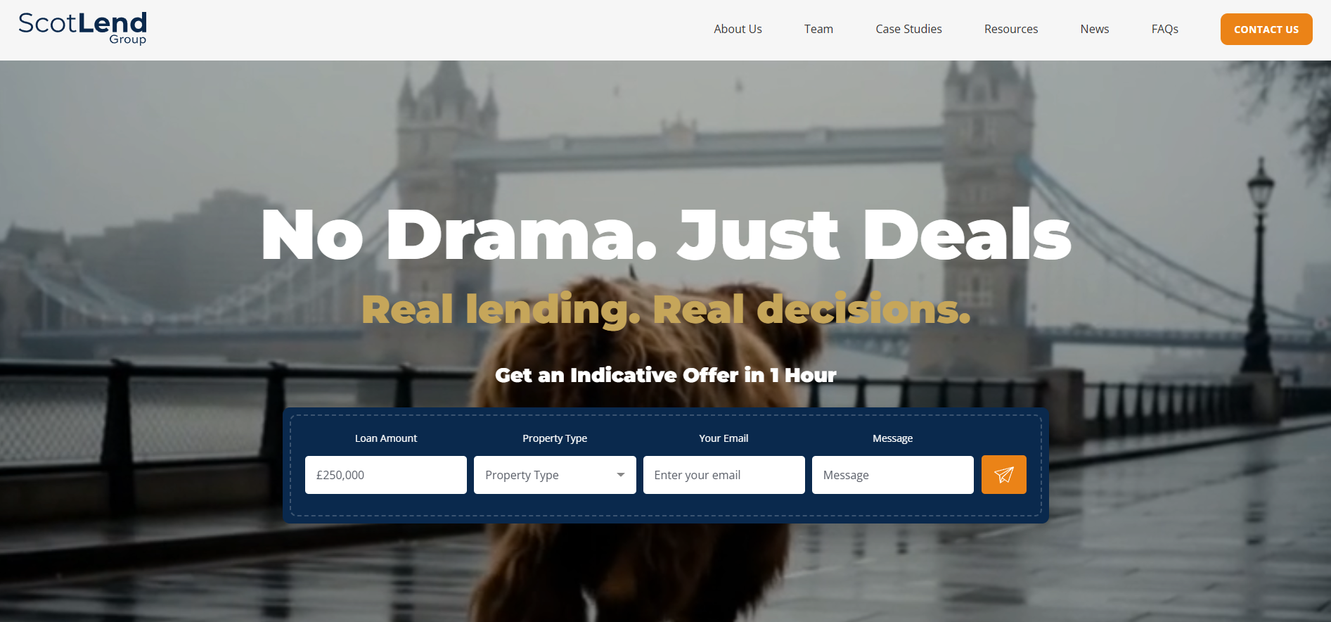New ScotLend website homepage